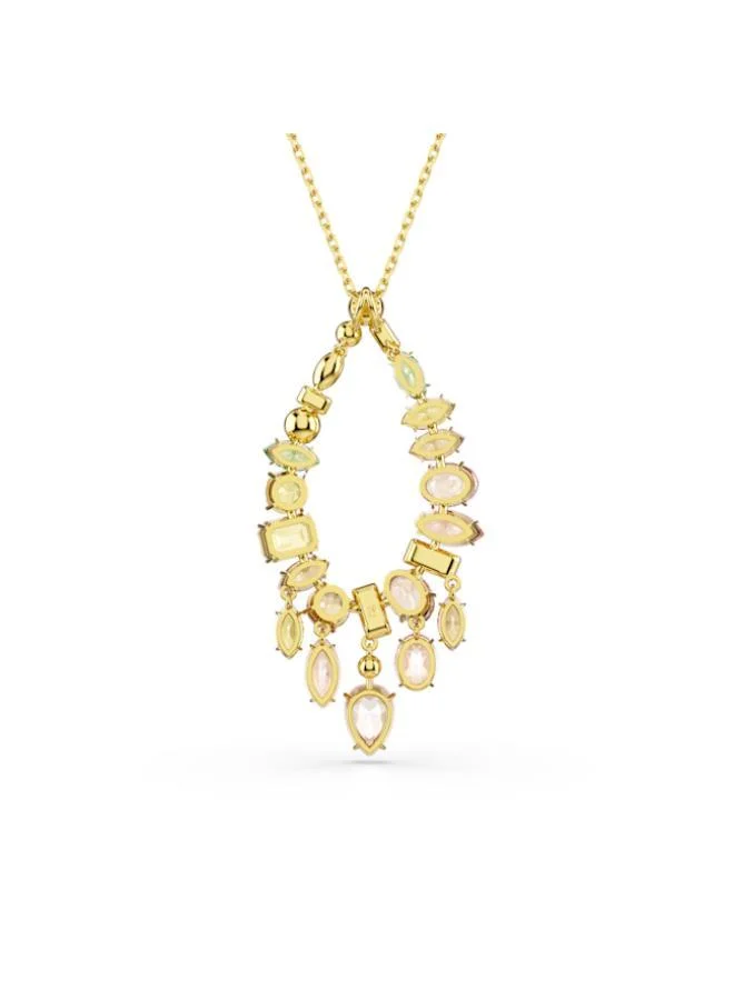 SWAROVSKI  Gema Gold Tone Plated Pendant Necklace for Women | Best Price UAE